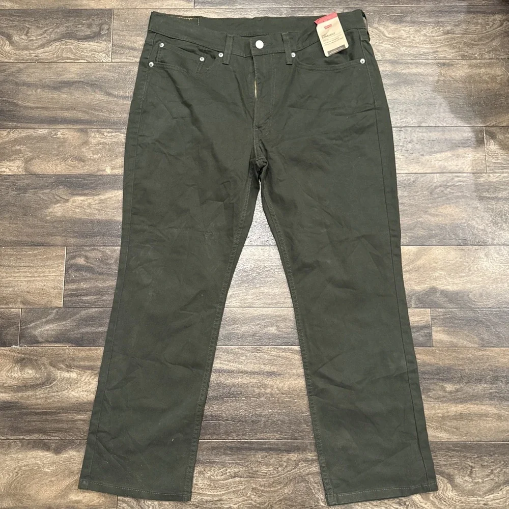 Levi's 514 Relaxed Fit Straight Dark Green Men's Pants Size 36x29 Brand NWTGS